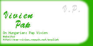 vivien pap business card